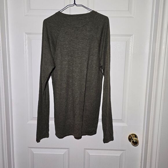 FAHERTY cloud Cotton Henley Shirt - Picture 4 of 5